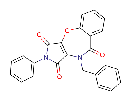 2-Phenyl-10-benzyl-1H-2,3,9,10-tetrahydropyrrolo<3,4-b><1,4>benzoxazepine-1,3,9-trione