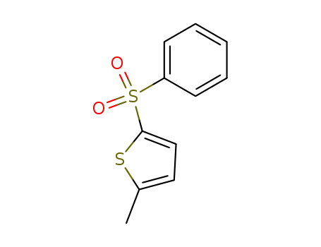 Thiophene, 2-methyl-5-(phenylsulfonyl)- cas  5324-81-2