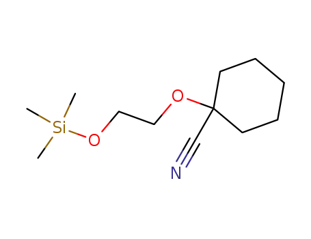 Molecular Structure of 87271-71-4 (1-(2-Trimethylsilanyloxy-ethoxy)-cyclohexanecarbonitrile)