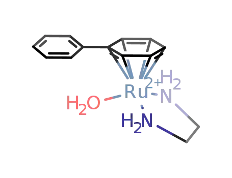 Molecular Structure of 461386-42-5 ([(η6-biphenyl)Rh(1,2-ethylenediamine)(H2O)](2+))