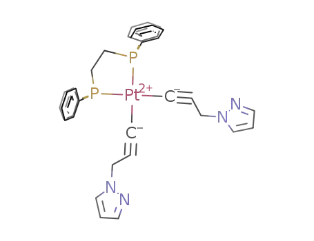 cis-Pt(dppe)(2-propargylpyrazole(-H))2