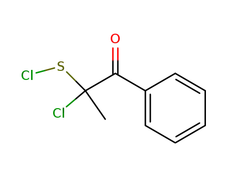 Molecular Structure of 58861-58-8 (Benzeneethanesulfenyl chloride, a-chloro-a-methyl-b-oxo-)