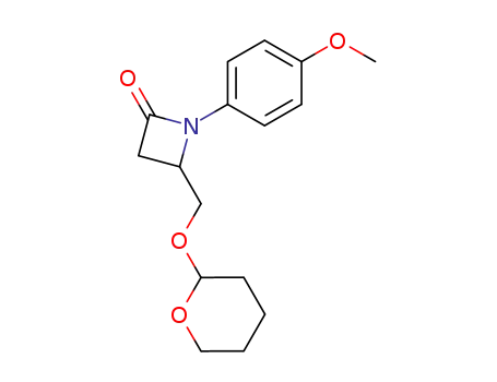 1-(4-methoxyphenyl)-4-<(tetrahydropyran-2-yl)oxymethyl>-2-azetidinone