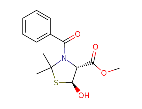 3-benzoyl-2,2-dimethyl-5-hydroxy-4-methoxycarbonylthiazolidine