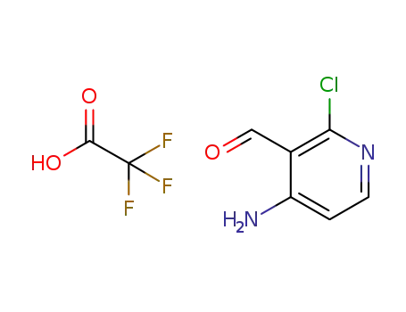 Molecular Structure of 1032350-07-4 (4-Amino-2-chloronicotinaldehyde 2,2,2-trifluoroacetate)