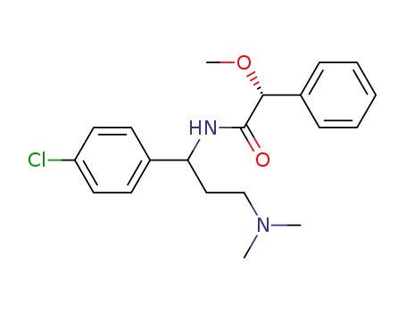 <i>N</i>-[1-(4-chloro-phenyl)-3-dimethylamino-propyl]-2-methoxy-2-phenyl-acetamide
