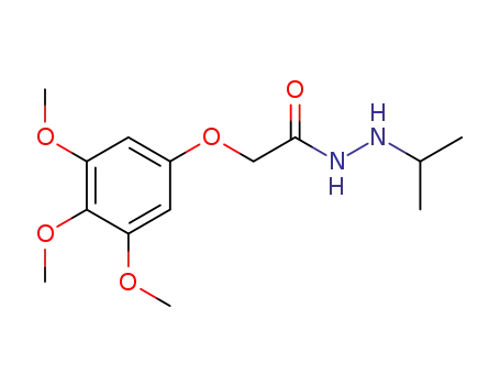 Molecular Structure of 116876-88-1 (1-(3,4,5-Trimethoxyphenoxyacetyl)-2-(2-propyl)hydrazine)