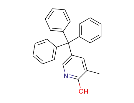 Molecular Structure of 857436-24-9 (3-methyl-5-trityl-pyridin-2-ol)