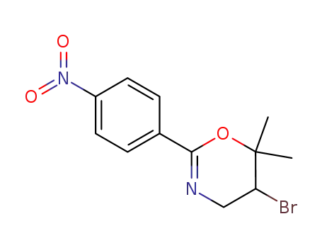 5-bromo-6,6-dimethyl-2-(4-nitro-phenyl)-5,6-dihydro-4<i>H</i>-[1,3]oxazine