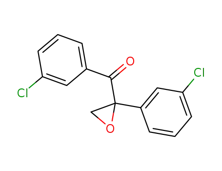 Molecular Structure of 111299-18-4 ((3-Chloro-phenyl)-[2-(3-chloro-phenyl)-oxiranyl]-methanone)