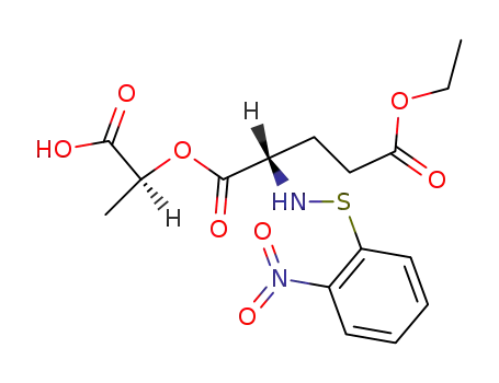 Molecular Structure of 116950-31-3 (Nps-Glu(OEt)-Lac-OH)