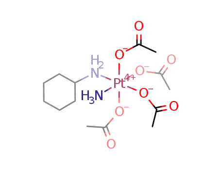 (OC<sub>6</sub>-6-32)-tetrakis(acetato-O)ammine(cyclohexylamine)platinum(IV)