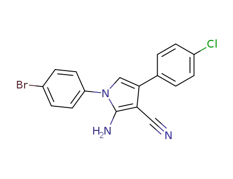 1H-Pyrrole-3-carbonitrile,
2-amino-1-(4-bromophenyl)-4-(4-chlorophenyl)-