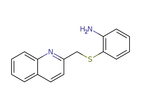 Molecular Structure of 119481-56-0 (2-(Quinolin-2-ylmethylsulfanyl)-phenylamine)