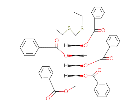 penta-<i>O</i>-benzoyl-<i>aldehydo</i>-D-glucose-diethyldithioacetal