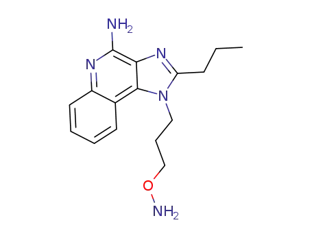 Molecular Structure of 847436-33-3 (1H-Imidazo[4,5-c]quinolin-4-amine, 1-[3-(aminooxy)propyl]-2-propyl-)