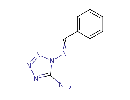 Molecular Structure of 23579-56-8 (N~1~-benzylidene-1H-tetrazole-1,5-diamine)