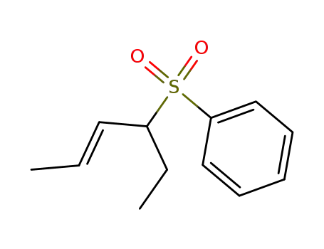 Molecular Structure of 97663-38-2 (3-(phenylsulfonyl)-4-hexene)