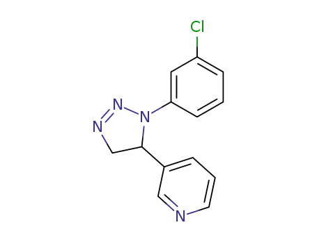 Pyridine, 3-[1-(3-chlorophenyl)-4,5-dihydro-1H-1,2,3-triazol-5-yl]-