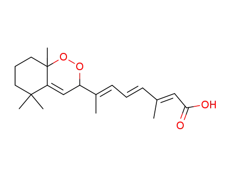 Molecular Structure of 129454-96-2 (Retinoic acid, 5,8-epidioxy-5,8-dihydro-)