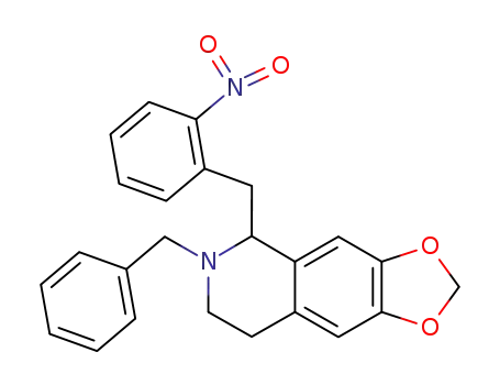 6-benzyl-5-(2-nitro-benzyl)-5,6,7,8-tetrahydro-[1,3]dioxolo[4,5-<i>g</i>]isoquinoline