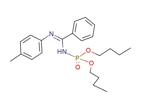 Molecular Structure of 136801-69-9 (dibutyl-N-<α-(4'-methylphenylimino)>benzyl phosphoramidate)