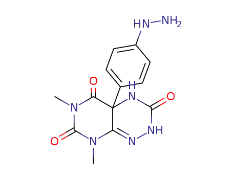 Pyrimido(5,4-e)-1,2,4-triazine-3,5,7(6H)-trione, 2,4,4a,8-tetrahydro-6,8-dimethyl-4a-(4-hydrazinophenyl)-