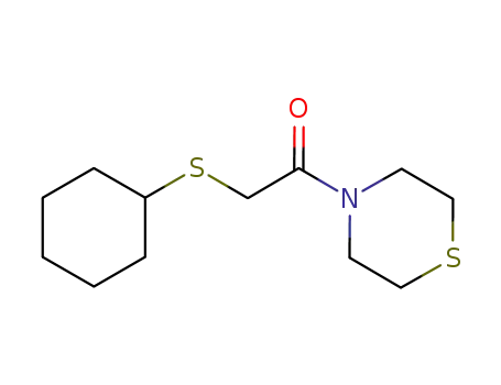 2-(cyclohexylthio)-1-thiomorpholinoethanone