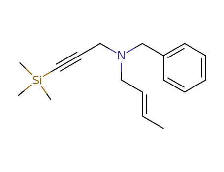 (E)-Benzyl-2-butenyl<3-(trimethylsilyl)propynyl>amine