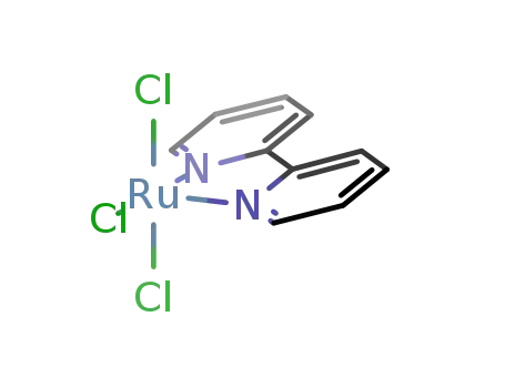 Molecular Structure of 69141-04-4 (trichloro(2,2'-bipyridine)ruthenium)