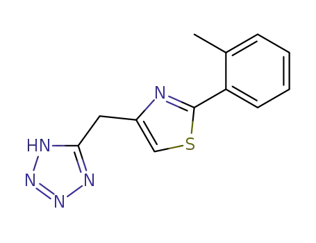 1H-Tetrazole, 5-((2-(2-methylphenyl)-4-thiazolyl)methyl)-