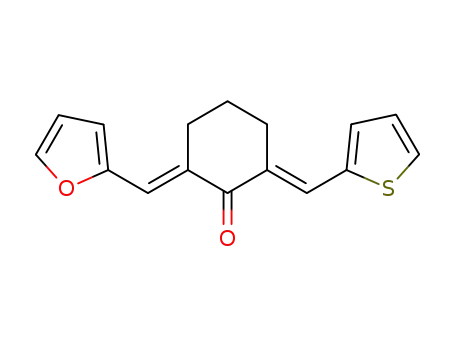 (E,E)-2-thienylmethylene-6-furylmethylenecyclohexanone
