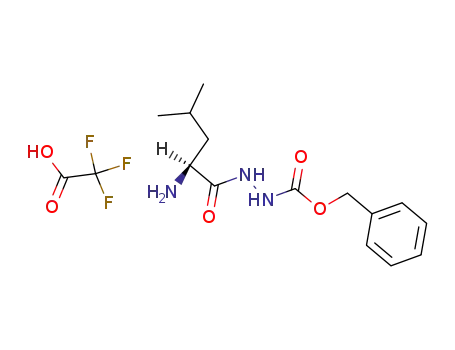Molecular Structure of 19635-96-2 (H-LEU-NHNH-Z TFA)