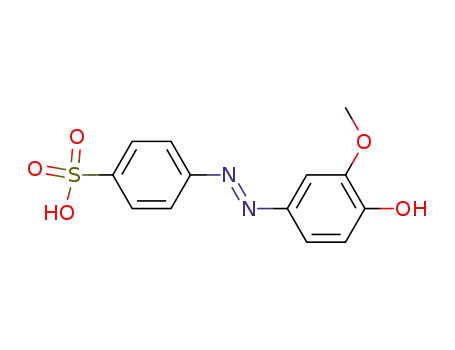 4-[(2E)-2-(3-methoxy-4-oxocyclohexa-2,5-dien-1-ylidene)hydrazinyl]benzenesulfonic acid