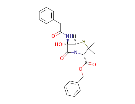 6α-hydroxy-6β-(2-phenyl-acetylamino)-penicillanic acid benzyl ester