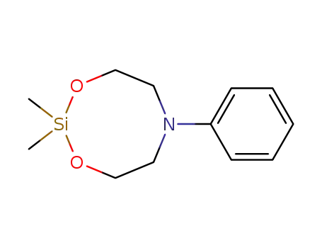 Molecular Structure of 71573-91-6 (1,3-Dioxa-6-aza-2-silacyclooctane, 2,2-dimethyl-6-phenyl-)