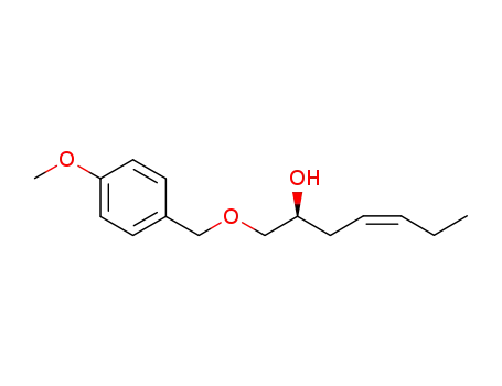 Molecular Structure of 1044871-72-8 ((2S,4Z)-1-(4'-methoxybenzyloxy)hept-4-en-2-ol)
