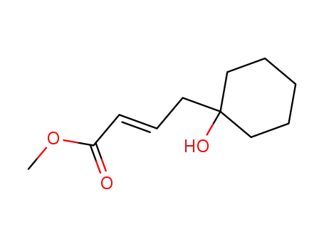 Molecular Structure of 35490-10-9 ((E)-4-(1'-Hydroxycyclohexyl)but-2-ensaeuremethylester)