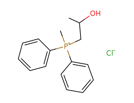 Molecular Structure of 99744-29-3 ((2-Hydroxypropyl)(methyl)diphenylphosphonium-chlorid)