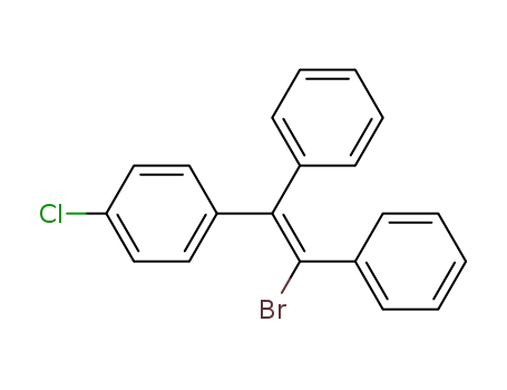 Molecular Structure of 20050-23-1 (1-[(Z)-2-bromo-1,2-diphenylethenyl]-4-chlorobenzene)