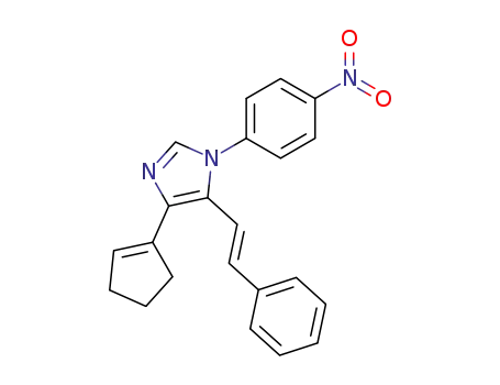 1H-Imidazole,
4-(1-cyclopenten-1-yl)-1-(4-nitrophenyl)-5-(2-phenylethenyl)-