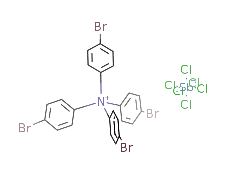 Molecular Structure of 24964-91-8 (TRIS(4-BROMOPHENYL)AMINIUM HEXACHLOROANTIMONATE)