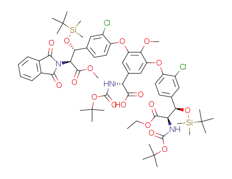 C<sub>60</sub>H<sub>79</sub>Cl<sub>2</sub>N<sub>3</sub>O<sub>17</sub>Si<sub>2</sub>