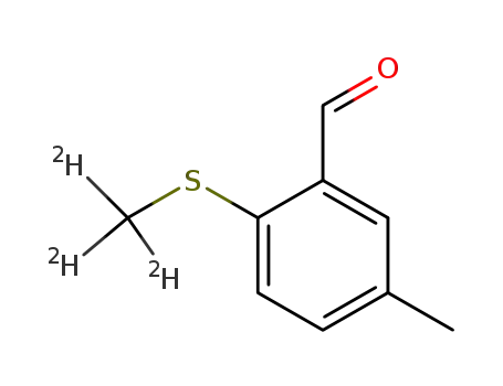 5-methyl-2-(<sup>(2)</sup>H<sub>3</sub>)methylthiobenzaldehyde