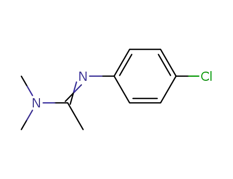 Molecular Structure of 27472-10-2 (Ethanimidamide, N'-(4-chlorophenyl)-N,N-dimethyl-)