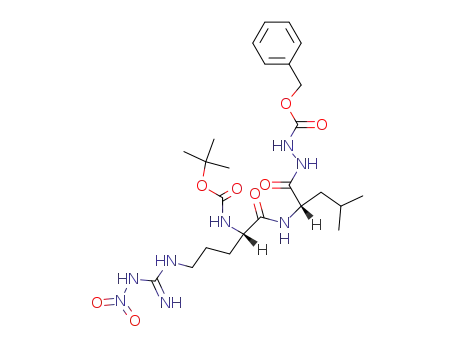 tert.-Butyloxycarbonyl-<ω-nitro-L-arginyl>-L-leucin-benzyloxycarbonylhydrazid