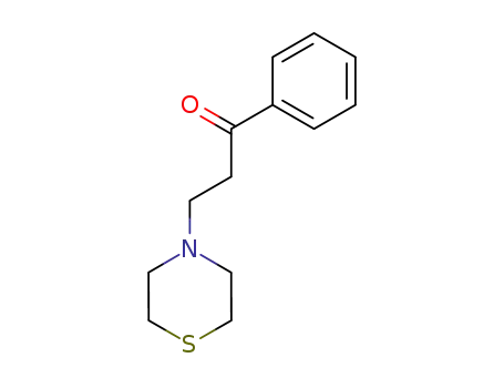 Molecular Structure of 5792-41-6 (1-Propanone, 1-phenyl-3-(4-thiomorpholinyl)-)