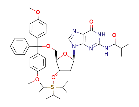 N2-Isobutyryl-5-O-(4,4-dimethoxy)trityl-3-O-triisopropylsilyl-2-deoxyguanosine
