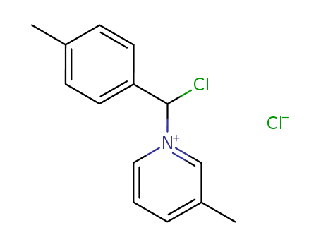 Pyridinium, 1-[chloro(4-methylphenyl)methyl]-3-methyl-, chloride