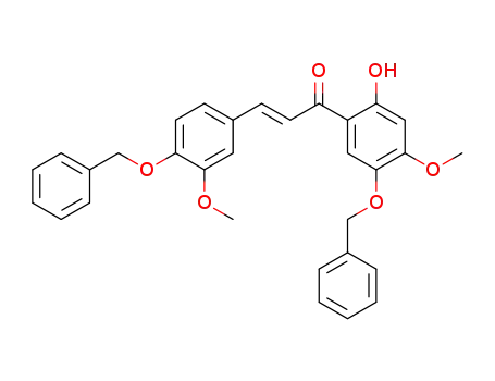 Molecular Structure of 82298-09-7 (4',5-dibenzyloxy-2'-hydroxy-3,4',6-trimethoxychalcone)